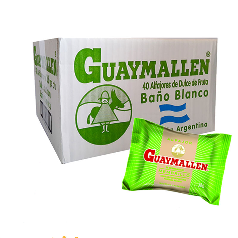 Alfajor Guaymallen Simple Chocolate Fruta Caja 40 Unidades