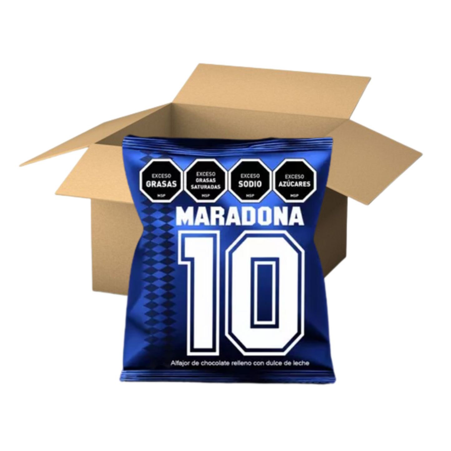 Alfajor Maradona Chocolate Negro Caja 24 Unidades