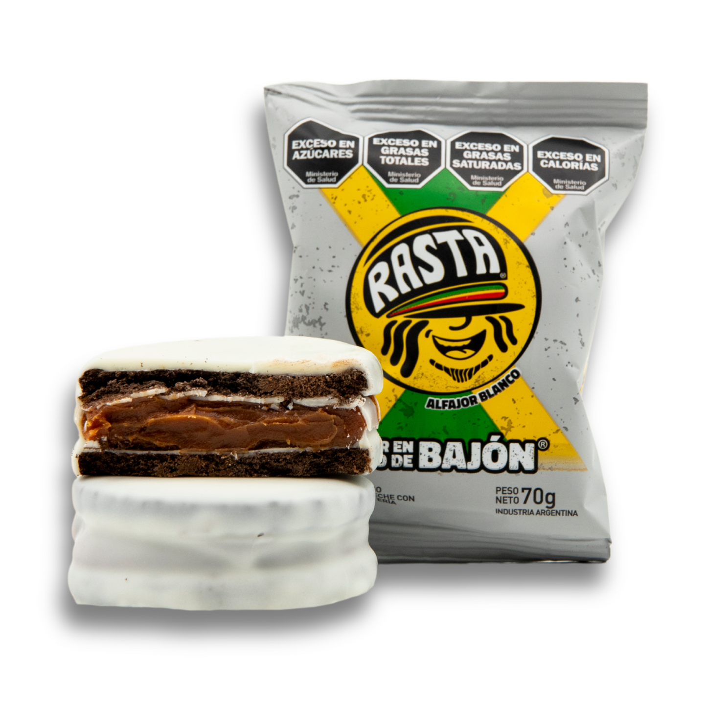 Alfajor Rasta Chocolate Blanco Caja 18 Unidades