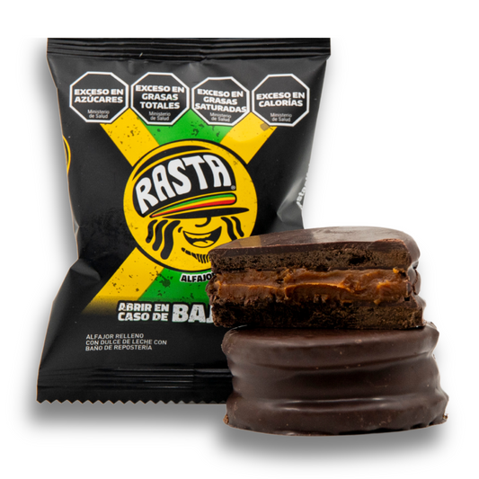 Alfajor Rasta Chocolate Negro Caja 18 Unidades