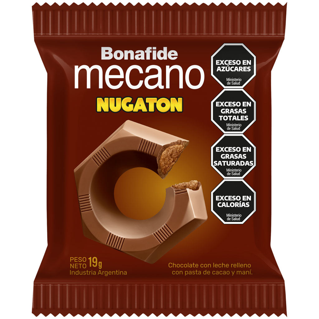 Bocadito Bonafide Mecano Nugaton Caja de 24 Unidades